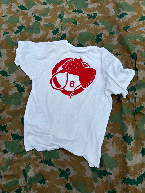 DI6 T-Shirt Print on White Vintage