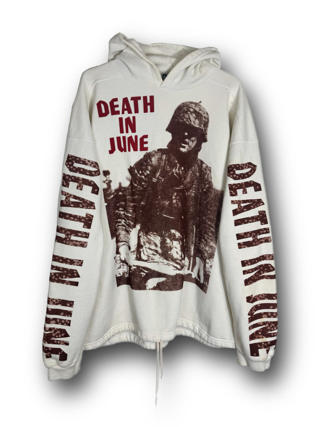 DI6 Hoodie Print on White Vintage