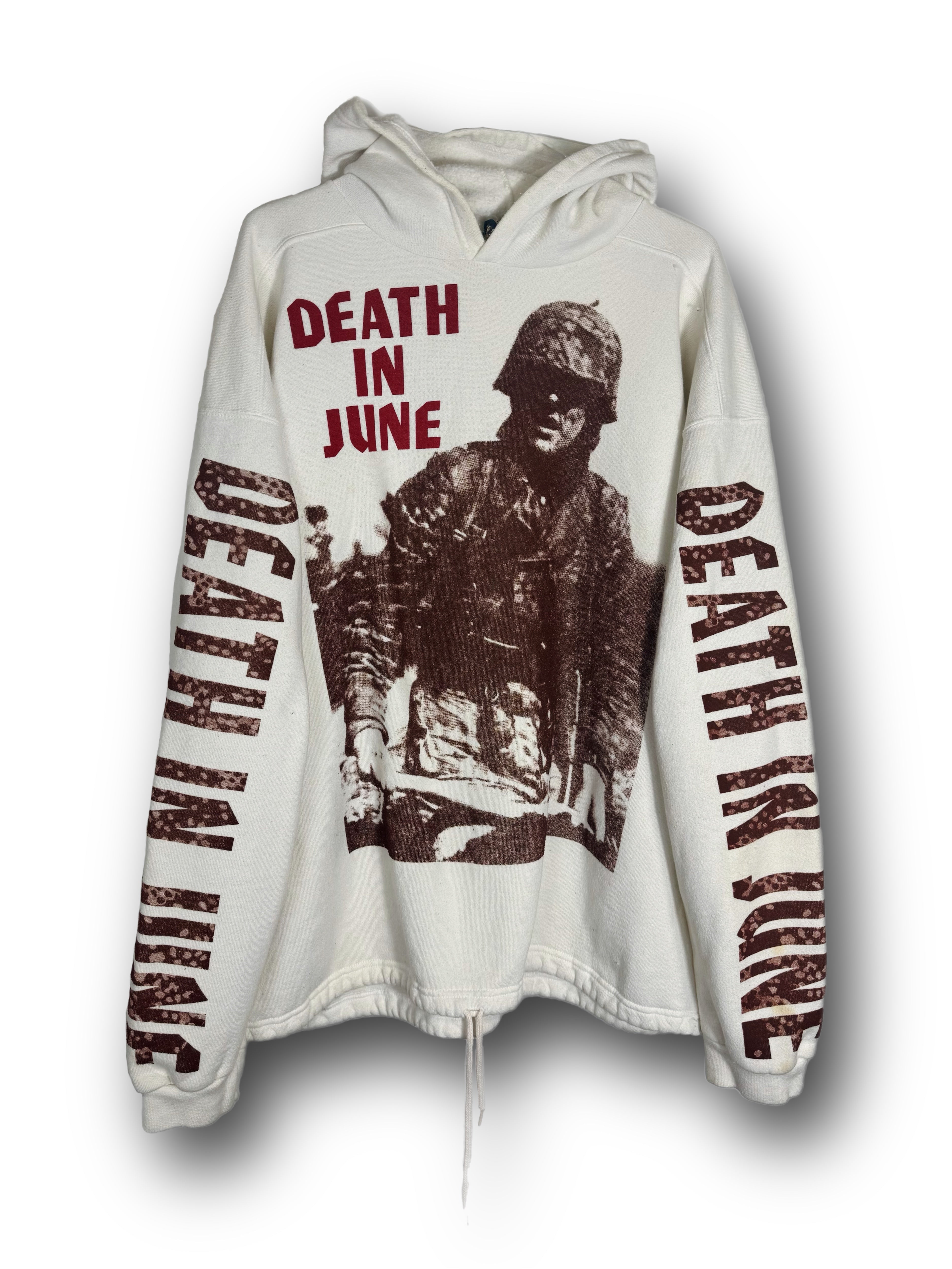 DI6 Hoodie Print on White Vintage