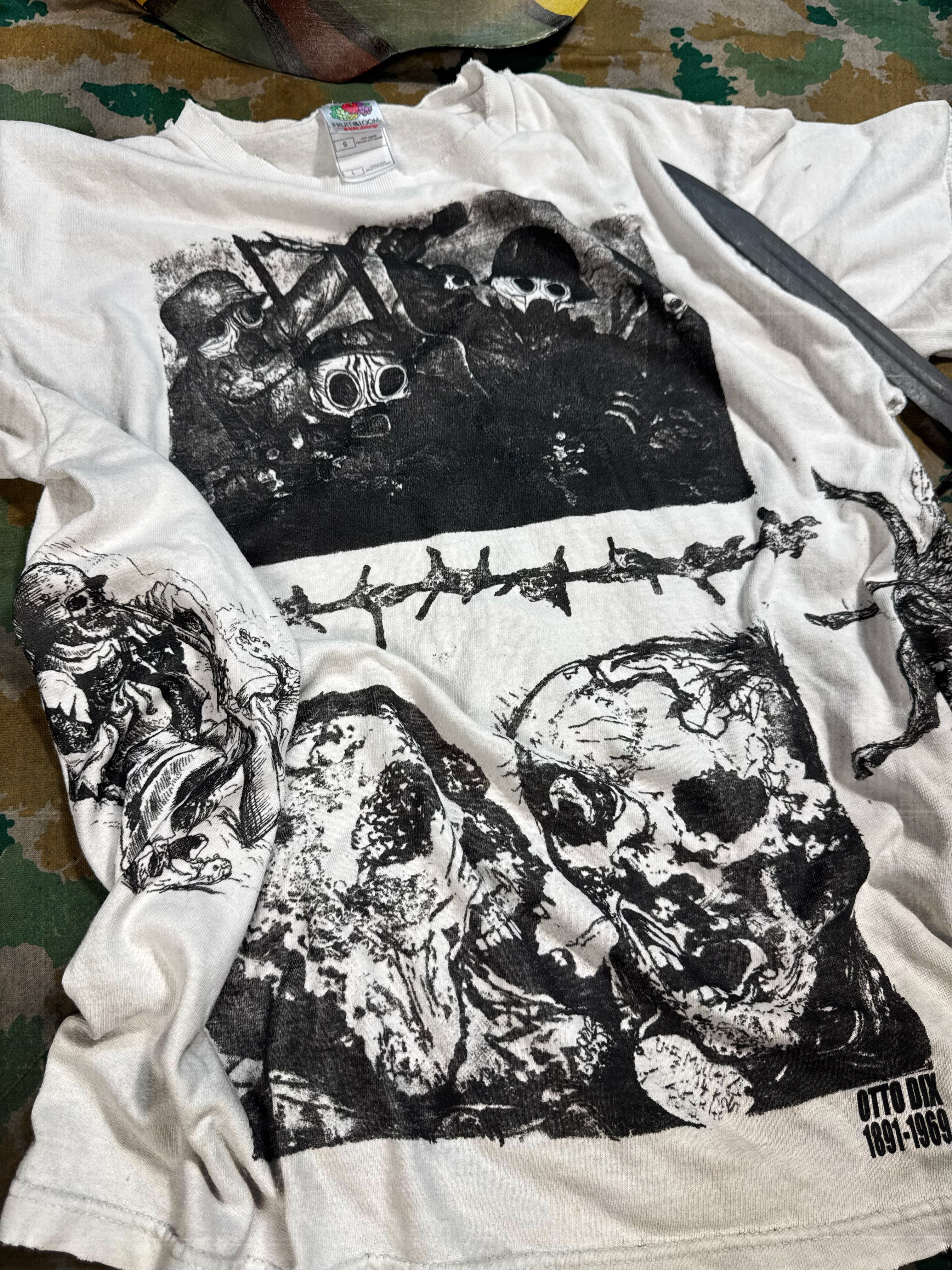 Otto Dix DER KRIEG on White Vintage or New Heavy Cotton