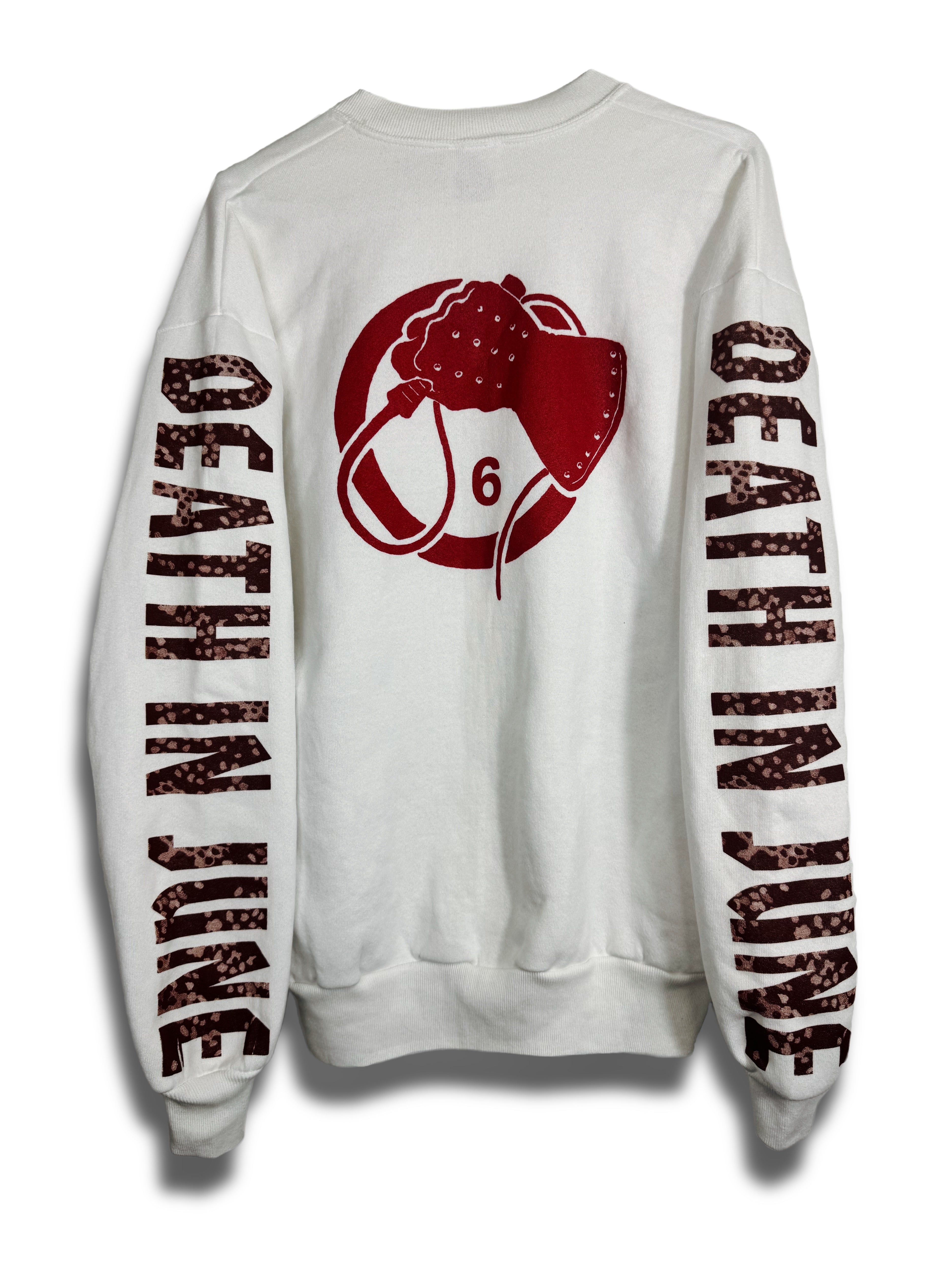 DI6 Sweater Print on White Vintage