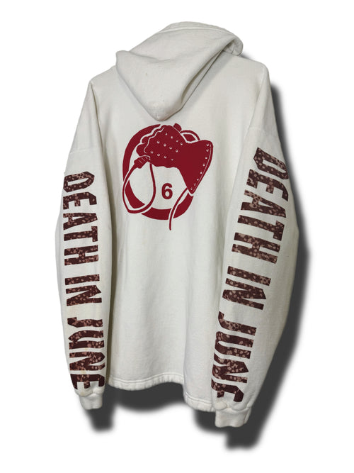DI6 Hoodie Print on White Vintage